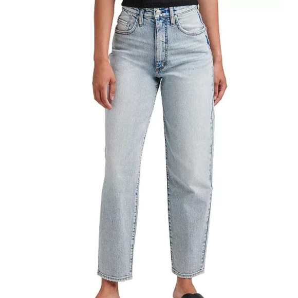 Silver Jeans Company Light Wash Five Pocket Balloon Leg Jeans Size 24 x 29 NEW - Picture 1 of 15